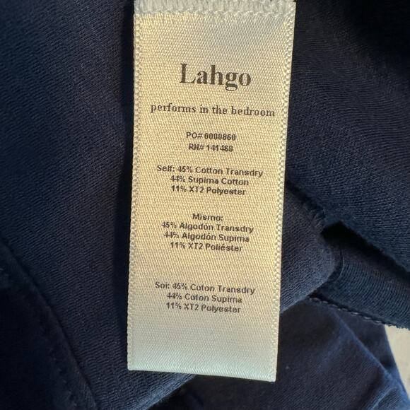 Lahgo By Lunya Deep Blue Cool Every Day Short NWT Size Large - Picture 7 of 8